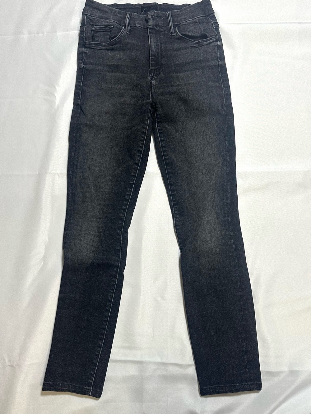 MOTHER Women's High Waisted Looker Ankle Skinny Jeans in Night Hawk